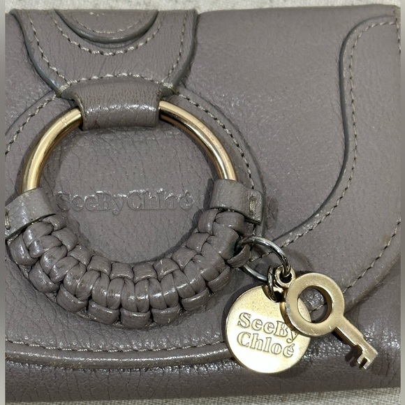 See by Chloé Leather Wallet in Motty Gray - Picture 5 of 7